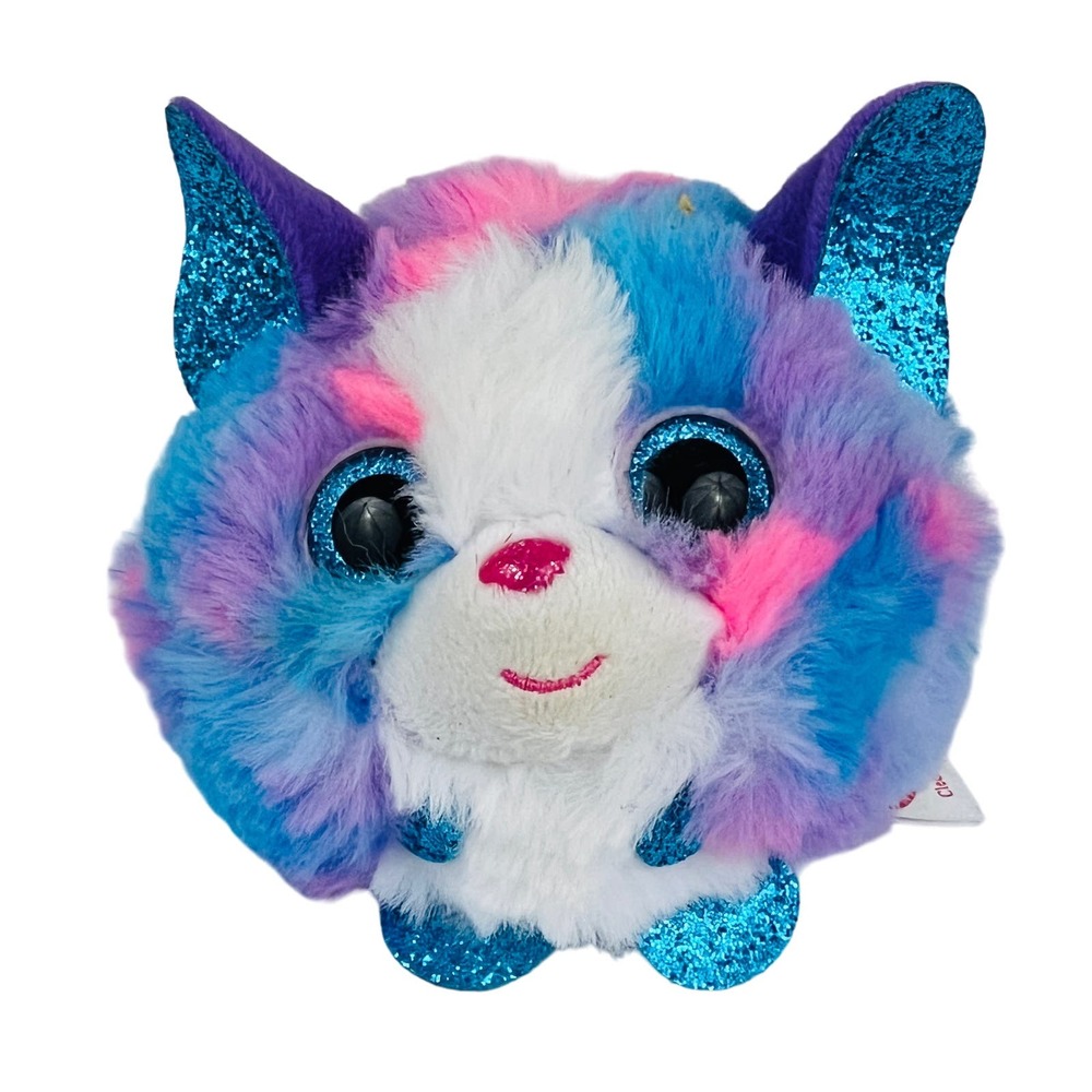 TY Puffies Cleo the Cat Beanie Ball Plush Toy Stuffed Animal 3.5"